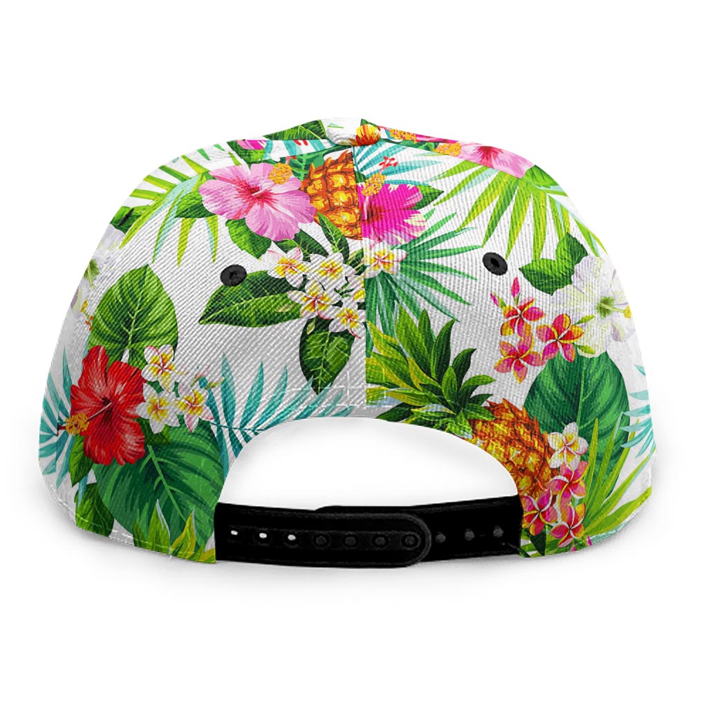 Tropical Aloha Pineapple Pattern Print Snapback Cap
