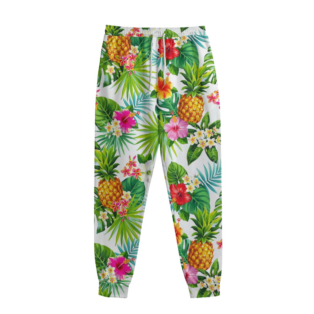 Tropical Aloha Pineapple Pattern Print Sweatpants