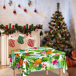 Tropical Aloha Pineapple Pattern Print Tablecloth