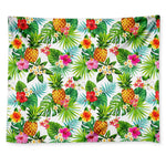 Tropical Aloha Pineapple Pattern Print Tapestry
