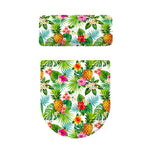 Tropical Aloha Pineapple Pattern Print Toilet Lid And Tank Cover Set