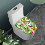 Tropical Aloha Pineapple Pattern Print Toilet Lid Cover