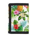 Tropical Aloha Pineapple Pattern Print Trifold Wallet