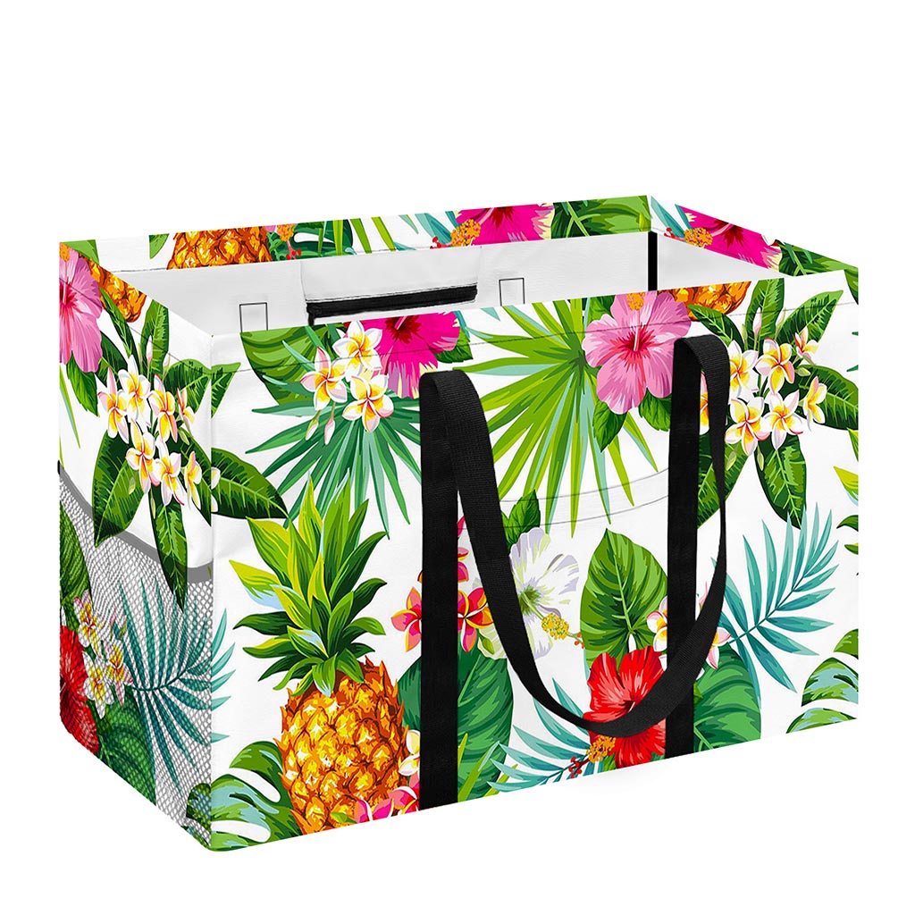 Tropical Aloha Pineapple Pattern Print Utility Tote Bag