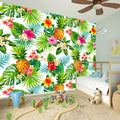 Tropical Aloha Pineapple Pattern Print Wall Sticker