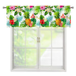 Tropical Aloha Pineapple Pattern Print Window Valance
