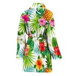 Tropical Aloha Pineapple Pattern Print Women's Bathrobe