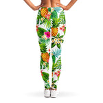 Tropical Aloha Pineapple Pattern Print Women's Leggings