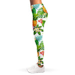 Tropical Aloha Pineapple Pattern Print Women's Leggings