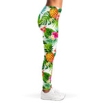 Tropical Aloha Pineapple Pattern Print Women's Leggings