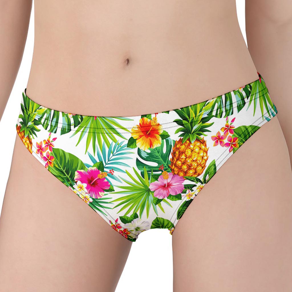 Tropical Aloha Pineapple Pattern Print Women's Panties