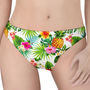 Tropical Aloha Pineapple Pattern Print Women's Thong