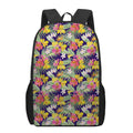 Tropical Alstroemeria Pattern Print 17 Inch Backpack