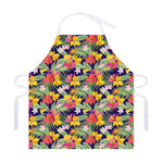 Tropical Alstroemeria Pattern Print Adjustable Apron