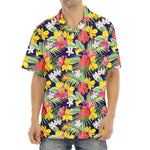 Tropical Alstroemeria Pattern Print Aloha Shirt