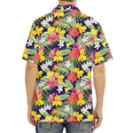 Tropical Alstroemeria Pattern Print Aloha Shirt