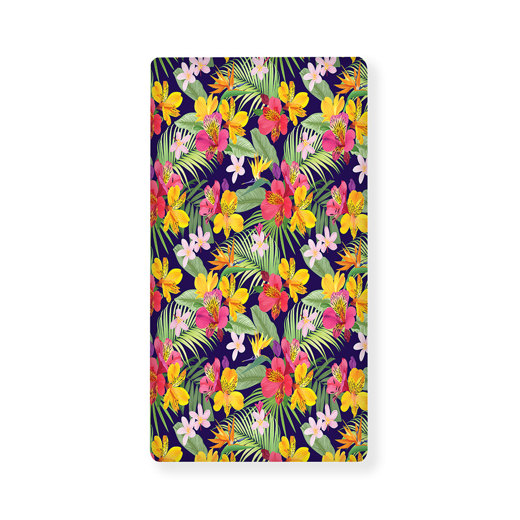 Tropical Alstroemeria Pattern Print Baby Crib Sheet