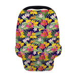 Tropical Alstroemeria Pattern Print Baby Seat Cover