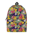 Tropical Alstroemeria Pattern Print School Backpack