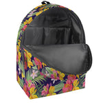 Tropical Alstroemeria Pattern Print Backpack
