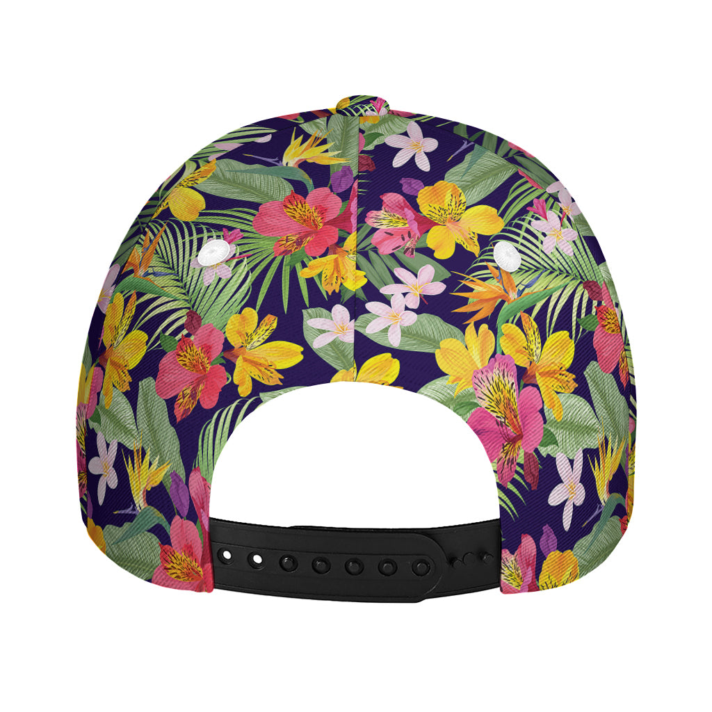 Tropical Alstroemeria Pattern Print Baseball Cap