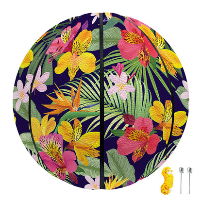Tropical Alstroemeria Pattern Print Basketball