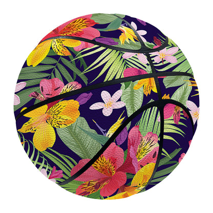 Tropical Alstroemeria Pattern Print Basketball