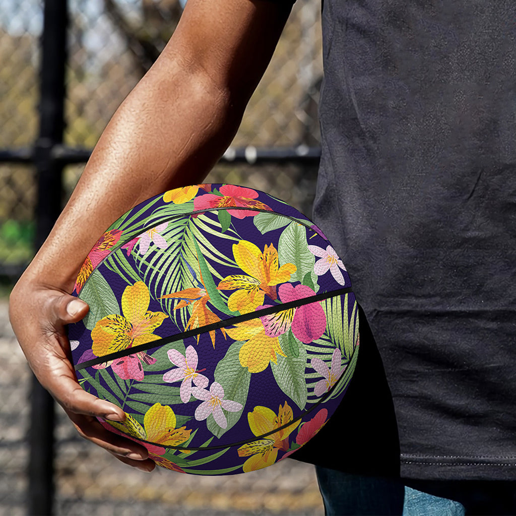 Tropical Alstroemeria Pattern Print Basketball