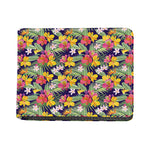 Tropical Alstroemeria Pattern Print Bifold Wallet