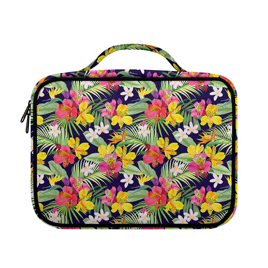 Tropical Alstroemeria Pattern Print Briefcase Bible Bag