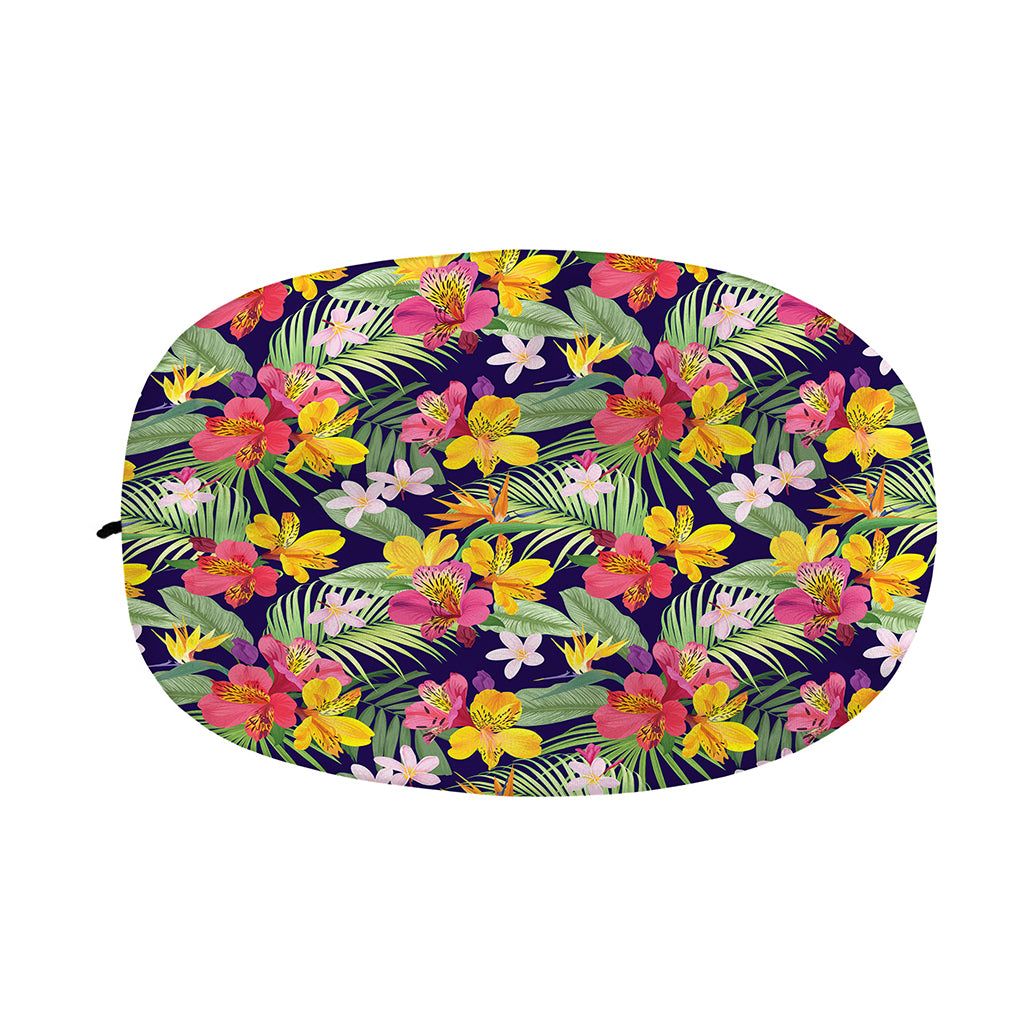 Tropical Alstroemeria Pattern Print Car Side Mirror Covers