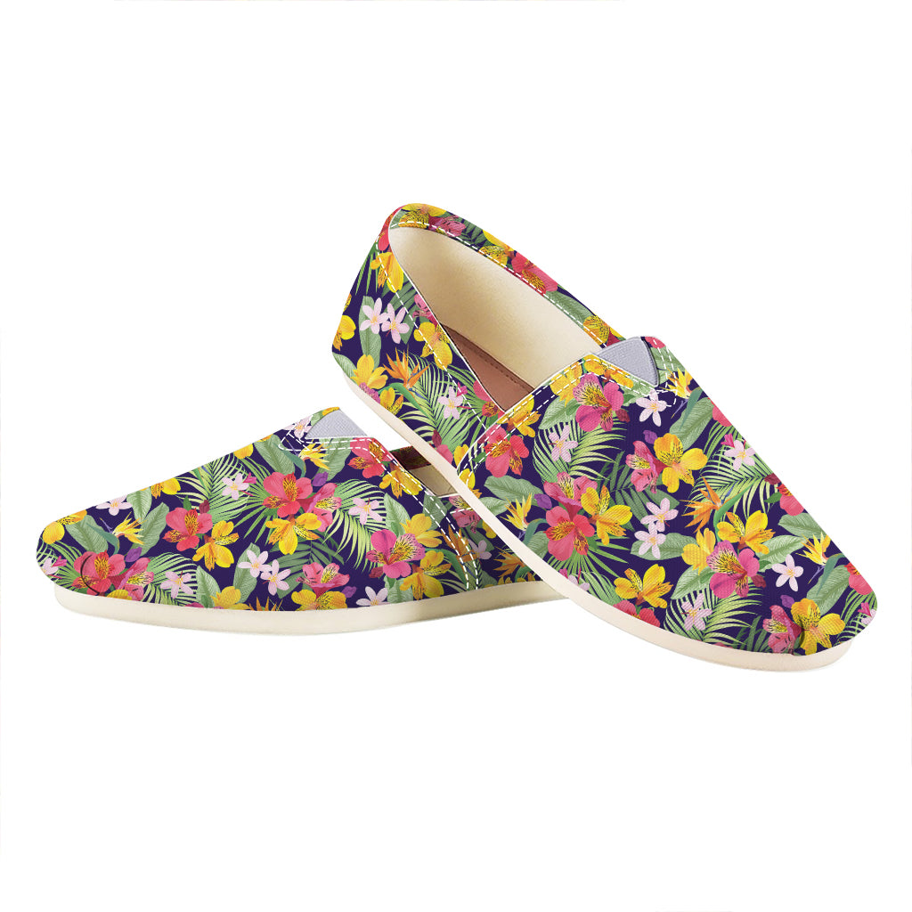 Tropical Alstroemeria Pattern Print Casual Shoes