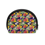 Tropical Alstroemeria Pattern Print Coin Purse