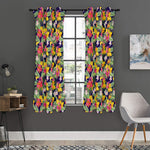 Tropical Alstroemeria Pattern Print Curtain