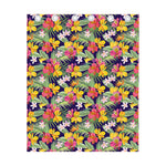 Tropical Alstroemeria Pattern Print Curtain