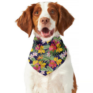 Tropical Alstroemeria Pattern Print Dog Bandana