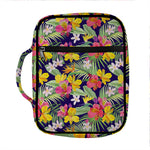 Tropical Alstroemeria Pattern Print Front Pocket Bible Bag