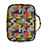 Tropical Alstroemeria Pattern Print Front Pocket Bible Bag