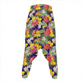 Tropical Alstroemeria Pattern Print Hammer Pants
