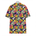 Tropical Alstroemeria Pattern Print Hawaiian Shirt