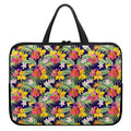 Tropical Alstroemeria Pattern Print Laptop Sleeve With Handle