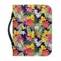 Tropical Alstroemeria Pattern Print Leather Bible Cover