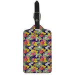 Tropical Alstroemeria Pattern Print Luggage Tag