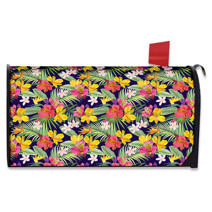 Tropical Alstroemeria Pattern Print Mailbox Cover