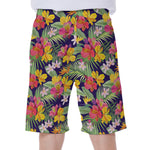 Tropical Alstroemeria Pattern Print Men's Beach Shorts