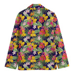 Tropical Alstroemeria Pattern Print Men's Blazer