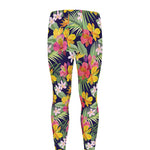 Tropical Alstroemeria Pattern Print Men's leggings
