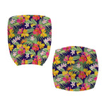 Tropical Alstroemeria Pattern Print Office Chair Cover