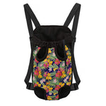 Tropical Alstroemeria Pattern Print Pet Carrier Backpack