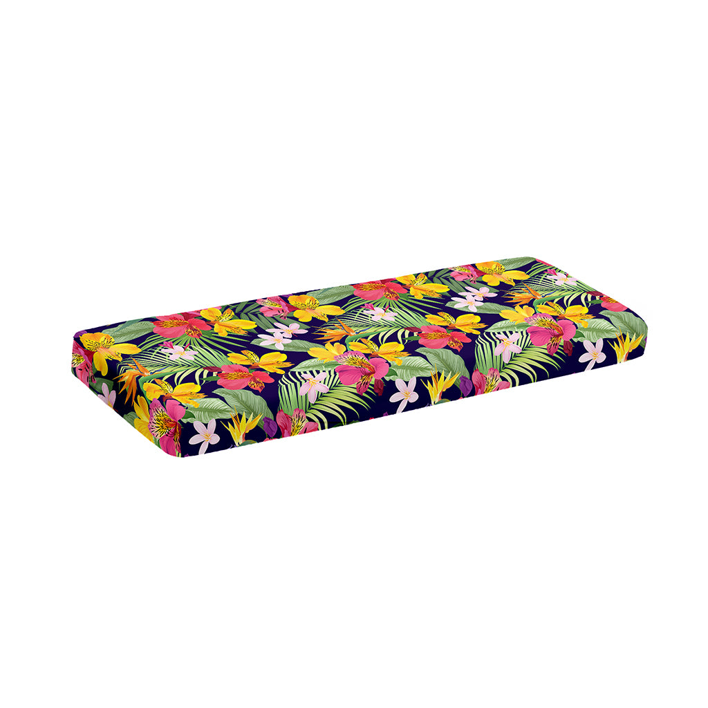 Tropical Alstroemeria Pattern Print Piano Keyboard Cover